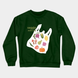 veggie every day / vegetables Crewneck Sweatshirt